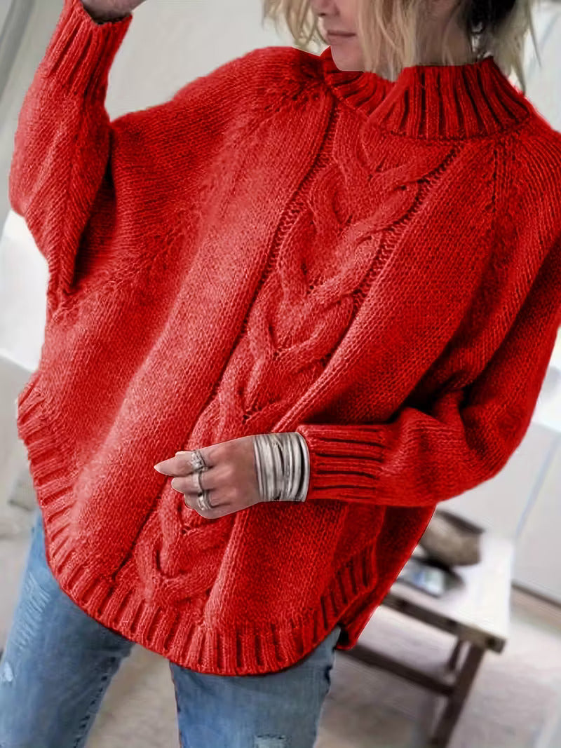 Pamella™ | Cable Knit Oversized Sweater
