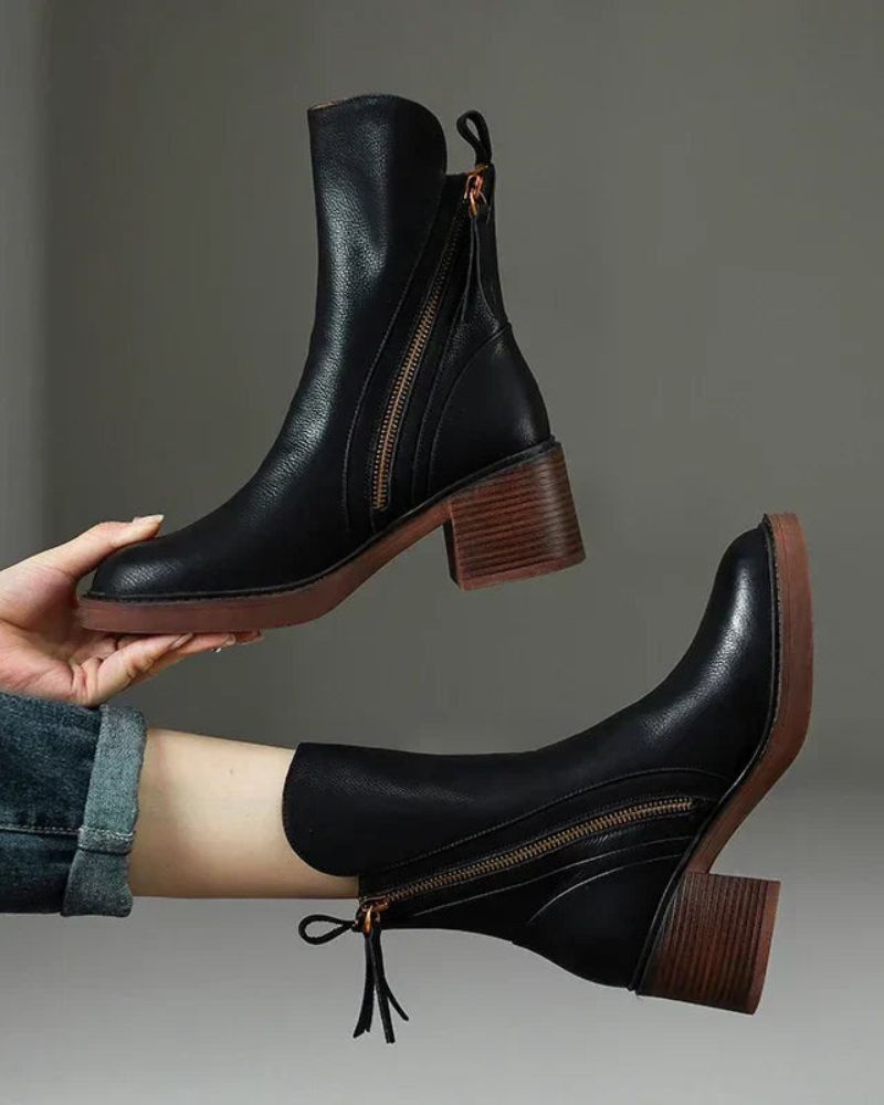 Elsa - Ankle Boots with Comfortable Heel