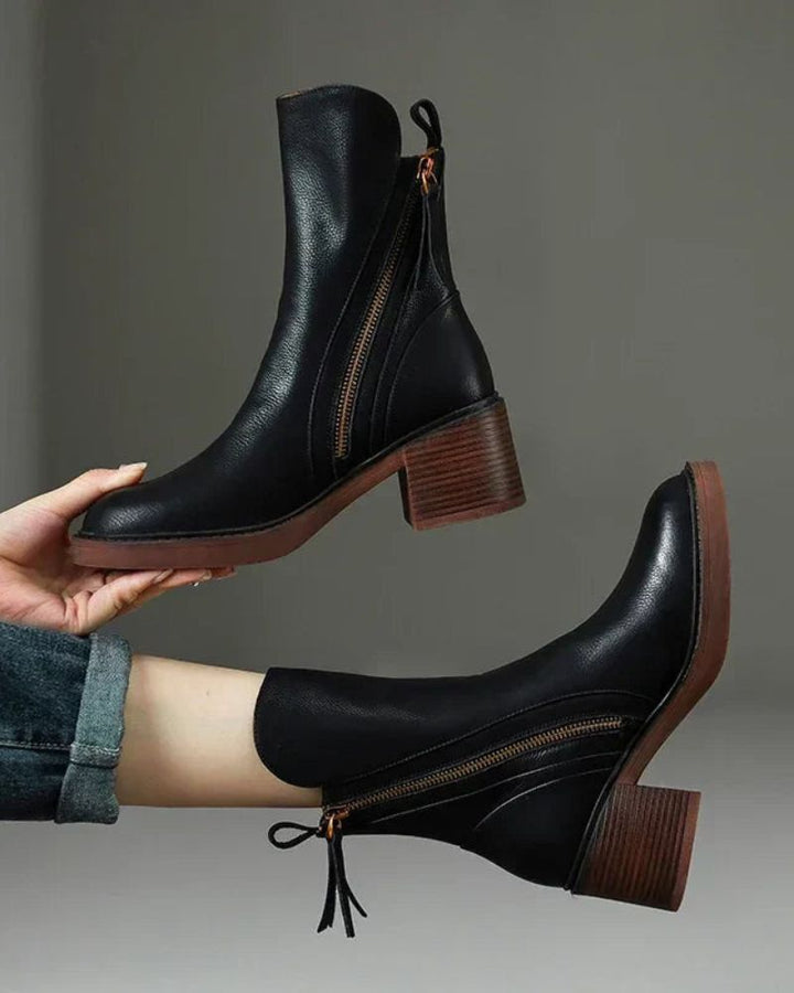 Elsa - Ankle Boots with Comfortable Heel