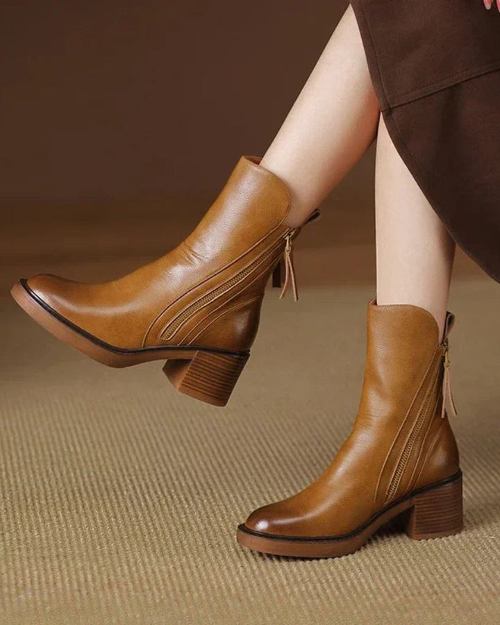 Elsa - Ankle Boots with Comfortable Heel
