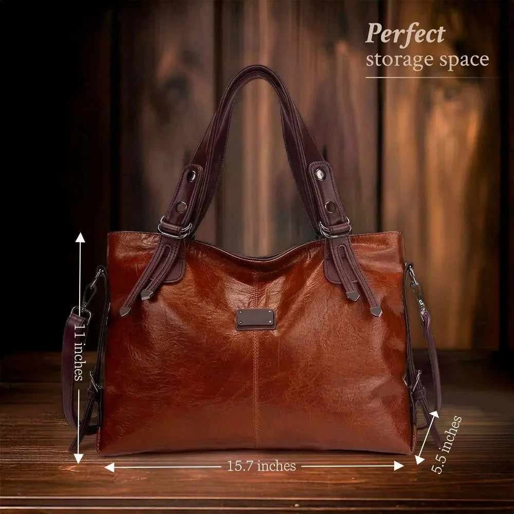 Alice - Fashionable Casual Leather Crossbody Tote