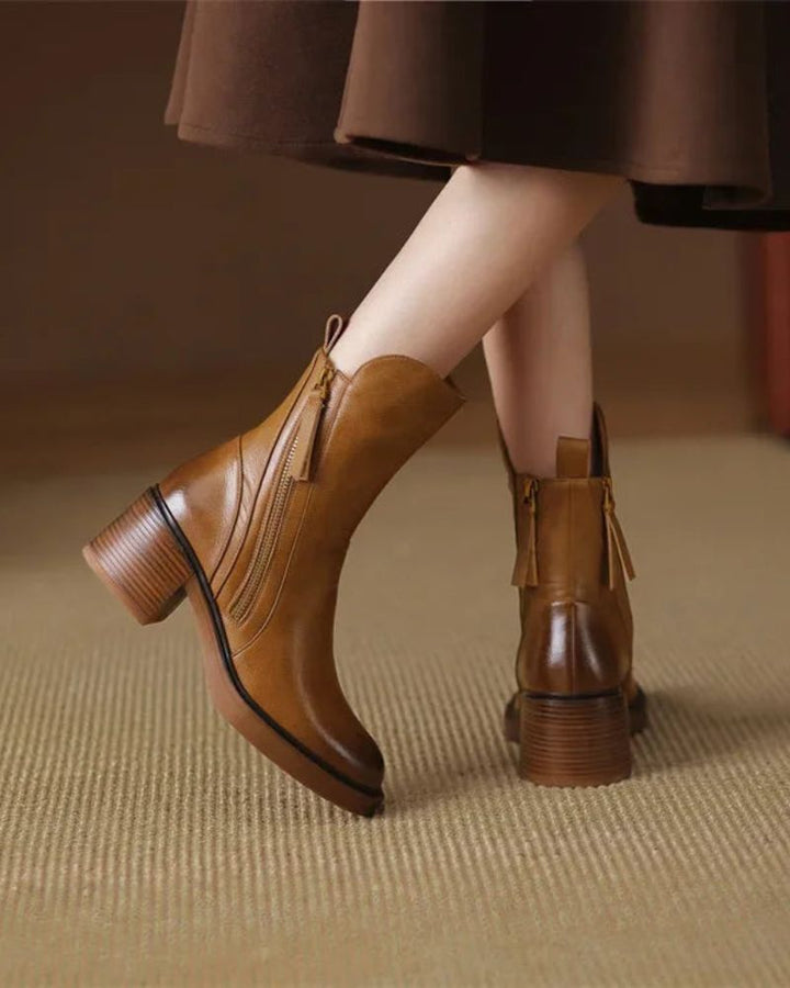 Elsa - Ankle Boots with Comfortable Heel