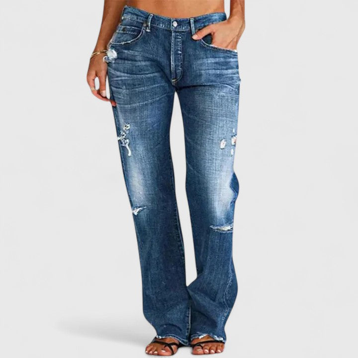 Kendall - Relaxed Distressed Jeans