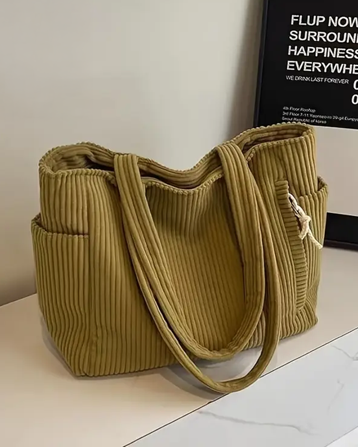 Avelora™ | Ribbed Tote Bag