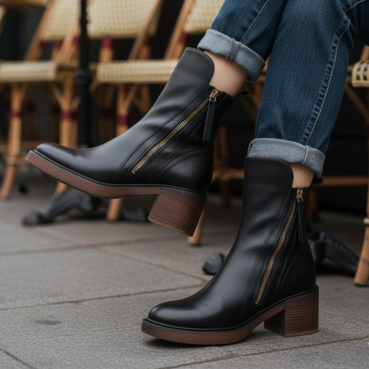 Elsa - Ankle Boots with Comfortable Heel