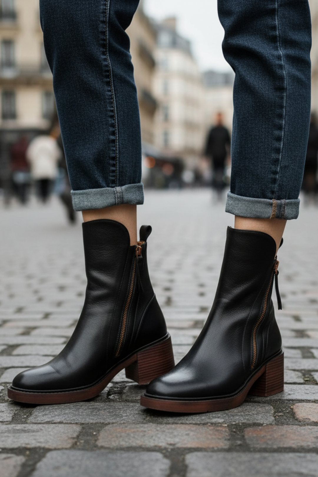 Elsa - Ankle Boots with Comfortable Heel