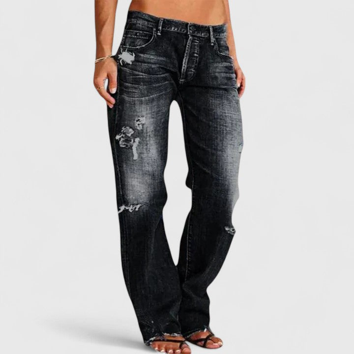 Kendall - Relaxed Distressed Jeans