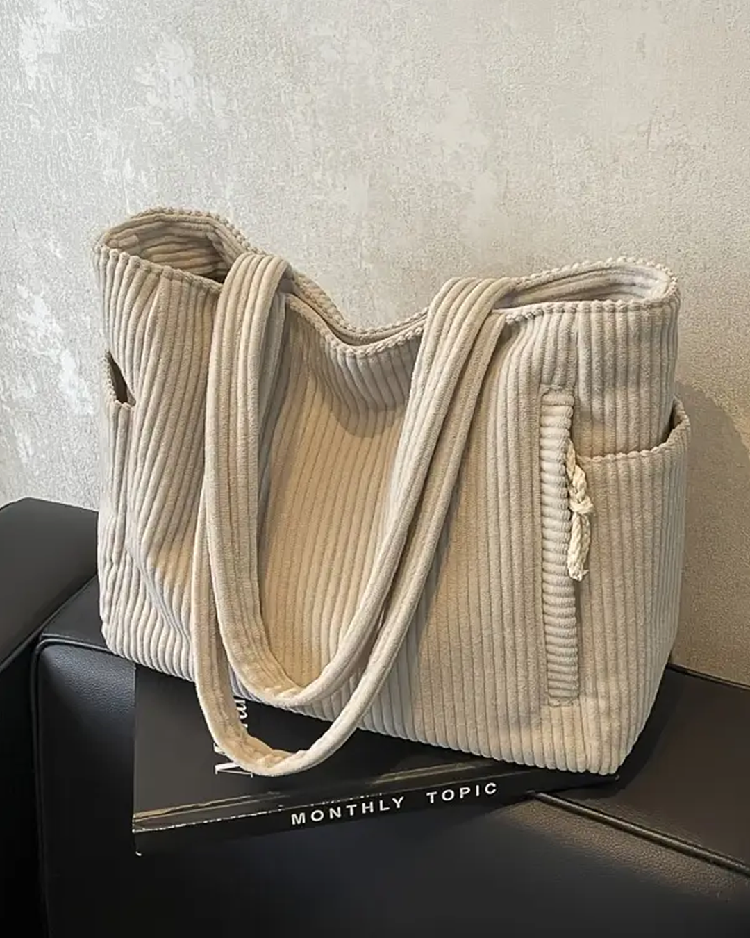 Avelora™ | Ribbed Tote Bag