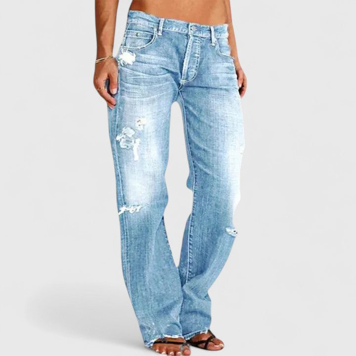 Kendall - Relaxed Distressed Jeans
