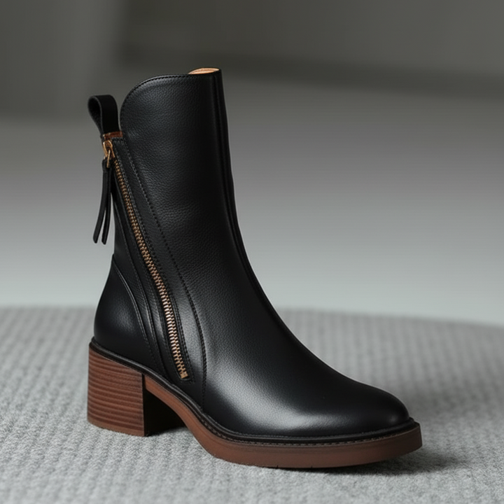 Elsa - Ankle Boots with Comfortable Heel