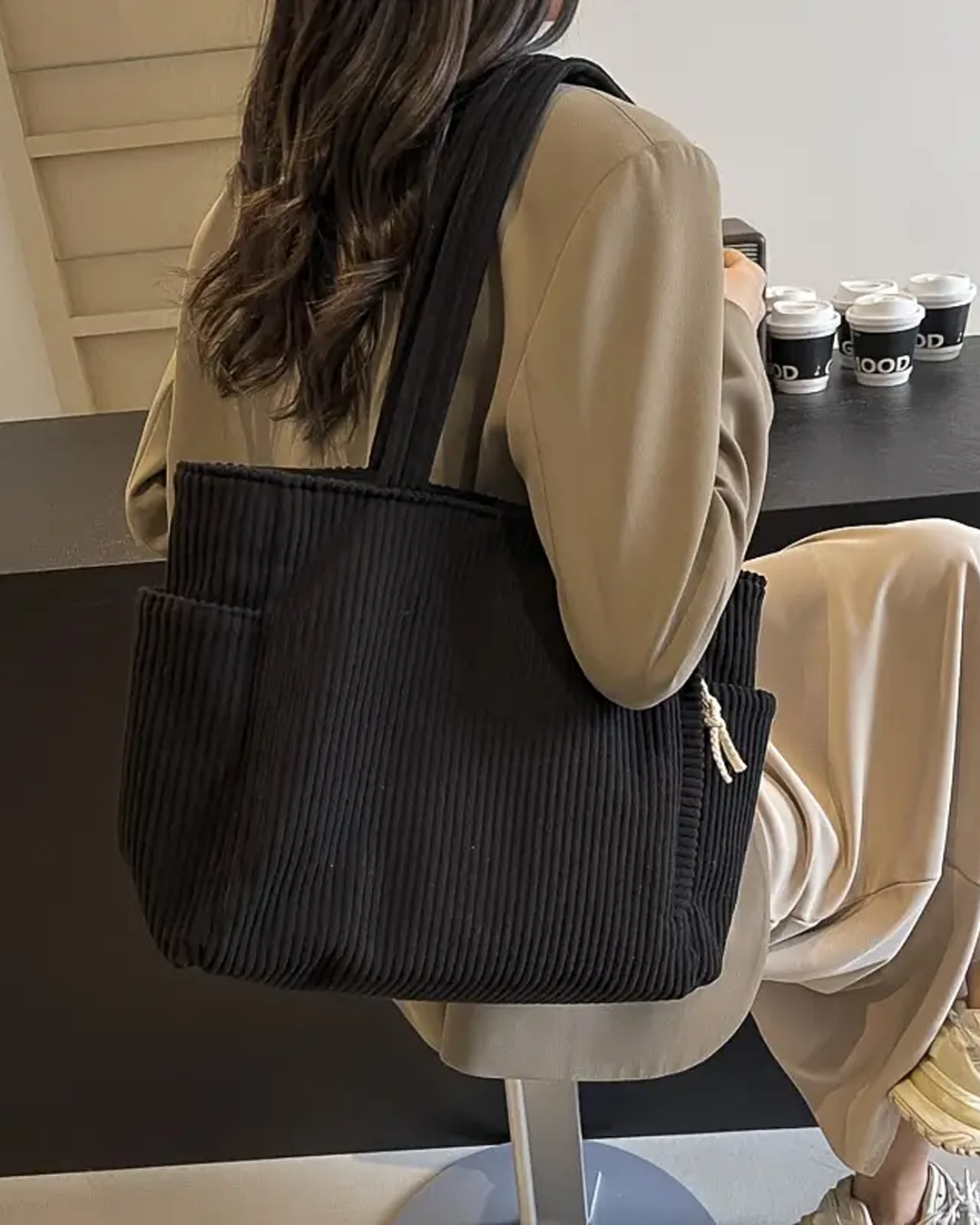 Avelora™ | Ribbed Tote Bag