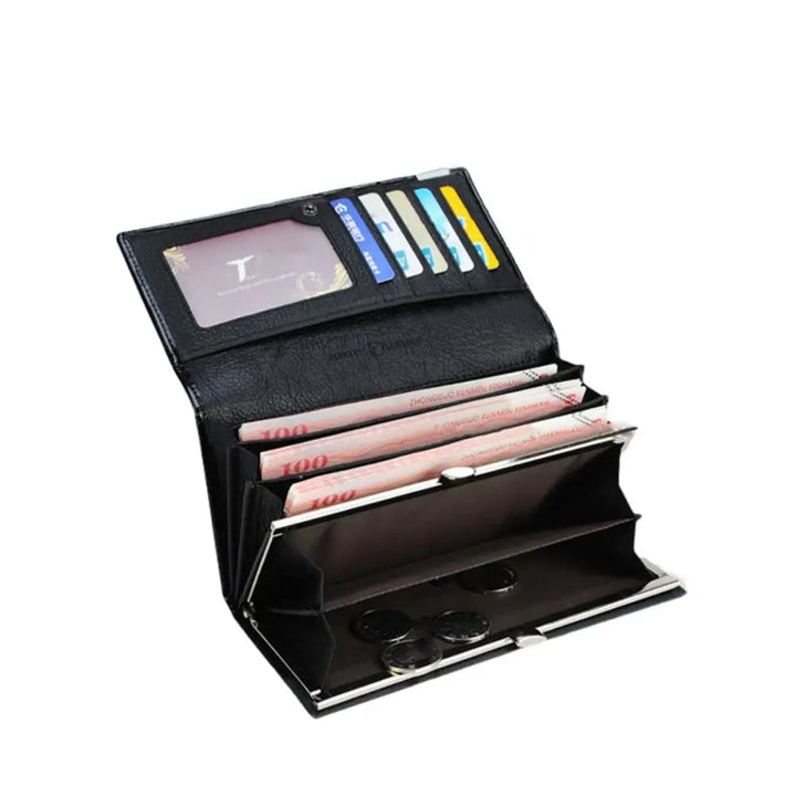 Caroline - Luxury Crocodile-Embossed Leather Wallet for Women