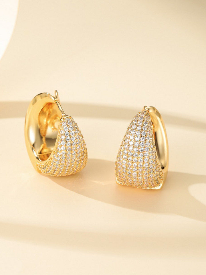 JULI PAVÉ HUGGIE HOOPS