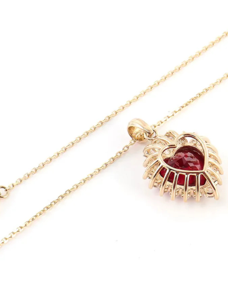 IMARA RUBY HEART PENDANT