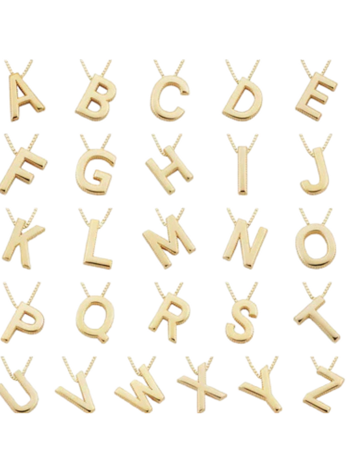 ENYA GOLD INITIAL NECKLACE