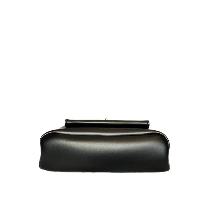 Anna - Chic Leather Bag with Kiss-Lock Closure