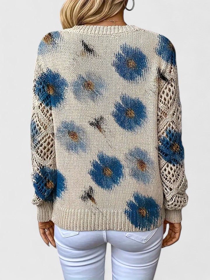 Aurelie - Delicate Floral Sweater