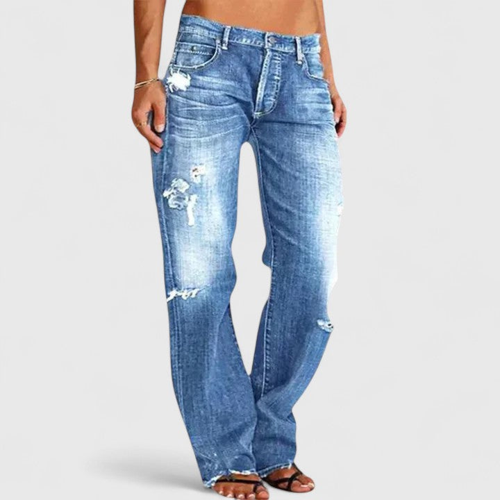 Kendall - Relaxed Distressed Jeans